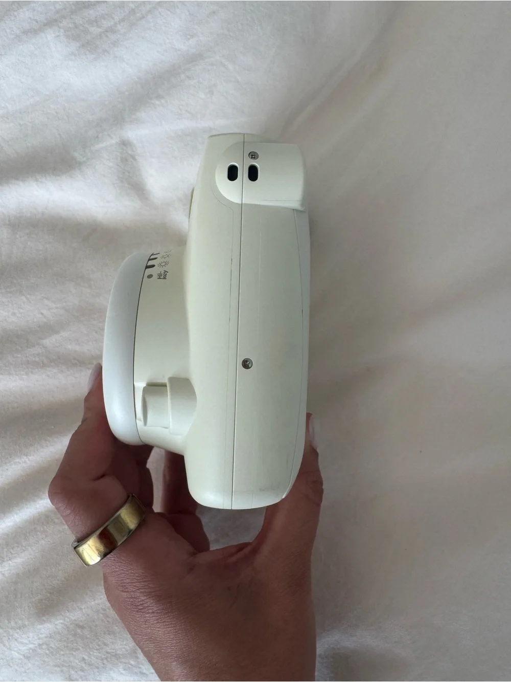 Instax Mini 8 Instant Camera in Cream and White Accents